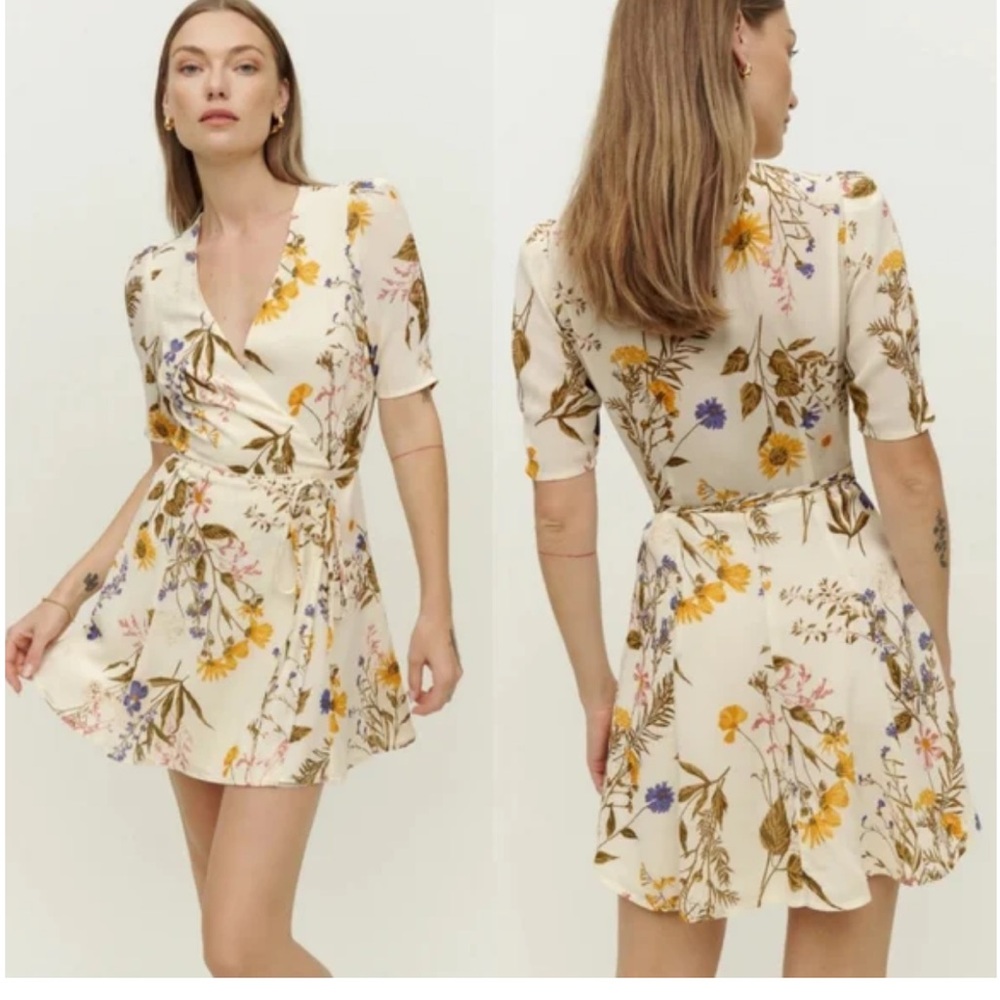 Reformation Lucky Dress in Frolic Medium